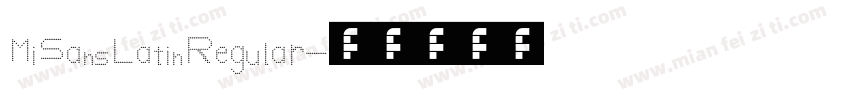 MiSans Latin Regular字体转换